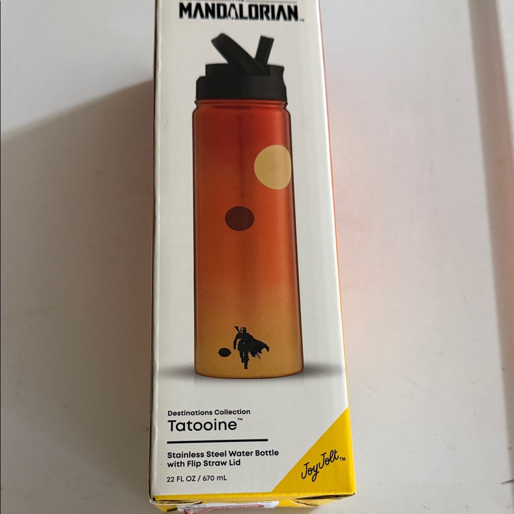 Jolt Orange-to-Gold Gradient Star Wars Tatooine Collectible Water Bottle::NIB::